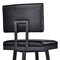Armen Living Balboa 26" Counter Height Swivel Vintage Black Faux Leather and Metal Bar Stool LCBBBABLVB26 - alternate 6